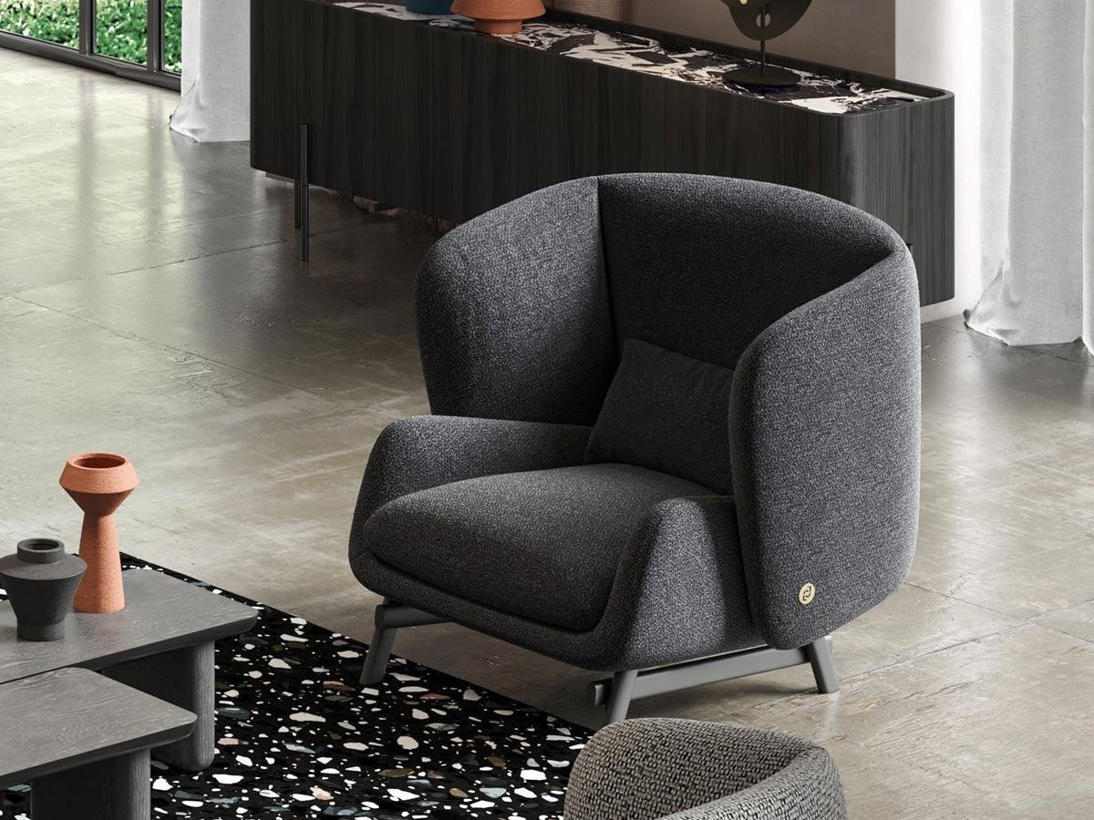 Fotel COQUILLE jasnoszary Liu Jo Living Eye on Design