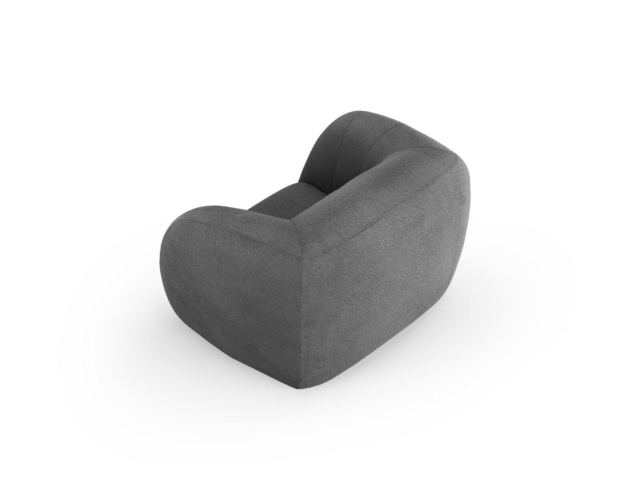 Fotel ESSEN ciemnoszary boucle Cosmopolitan Design Eye on Design