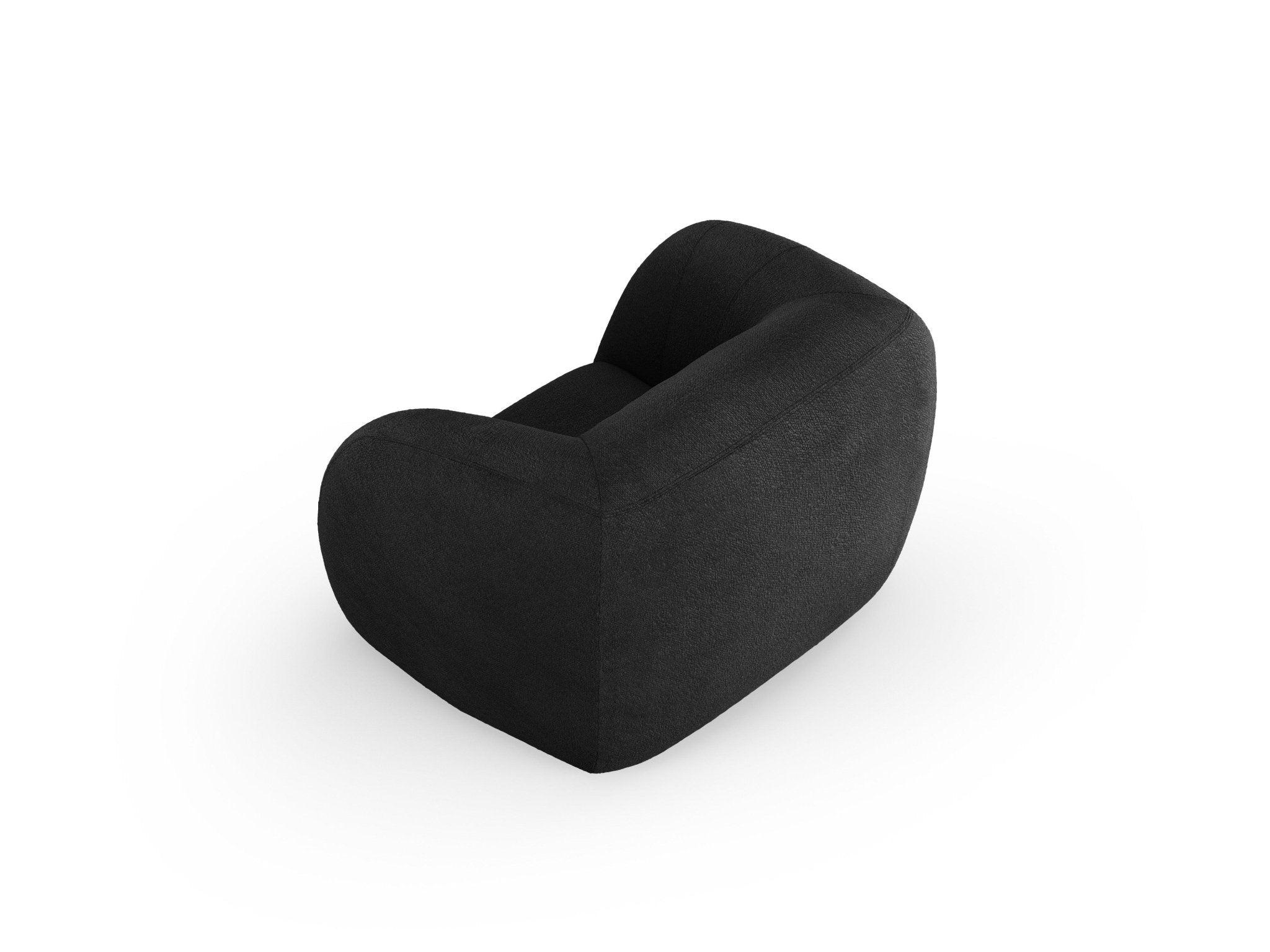 Fotel ESSEN czarny boucle Cosmopolitan Design Eye on Design