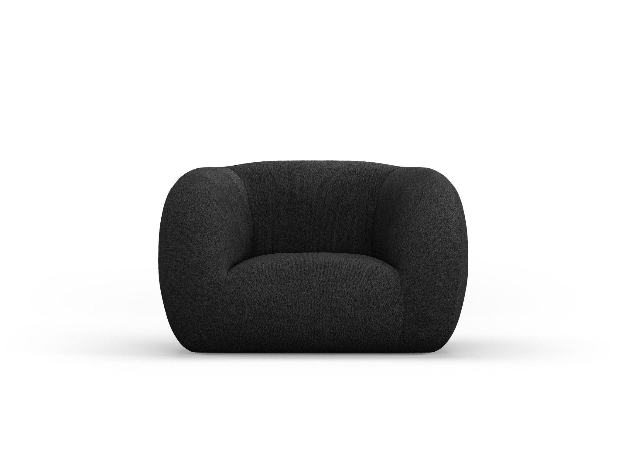 Fotel ESSEN czarny boucle Cosmopolitan Design Eye on Design