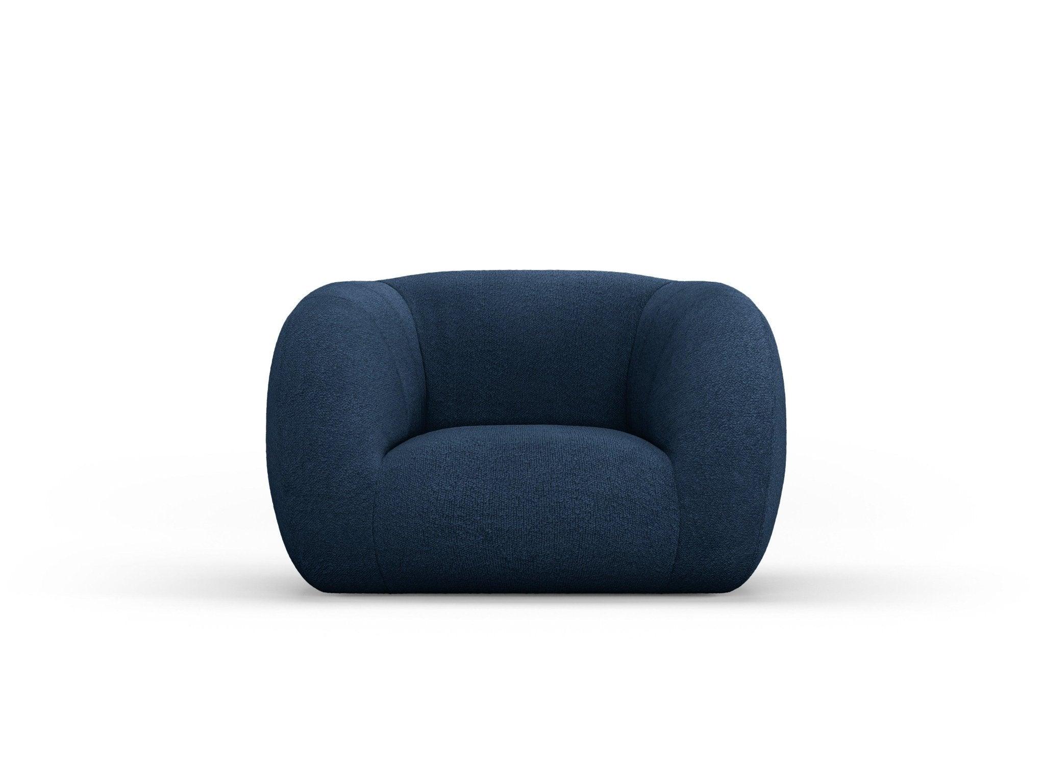 Fotel ESSEN granatowy boucle Cosmopolitan Design Eye on Design