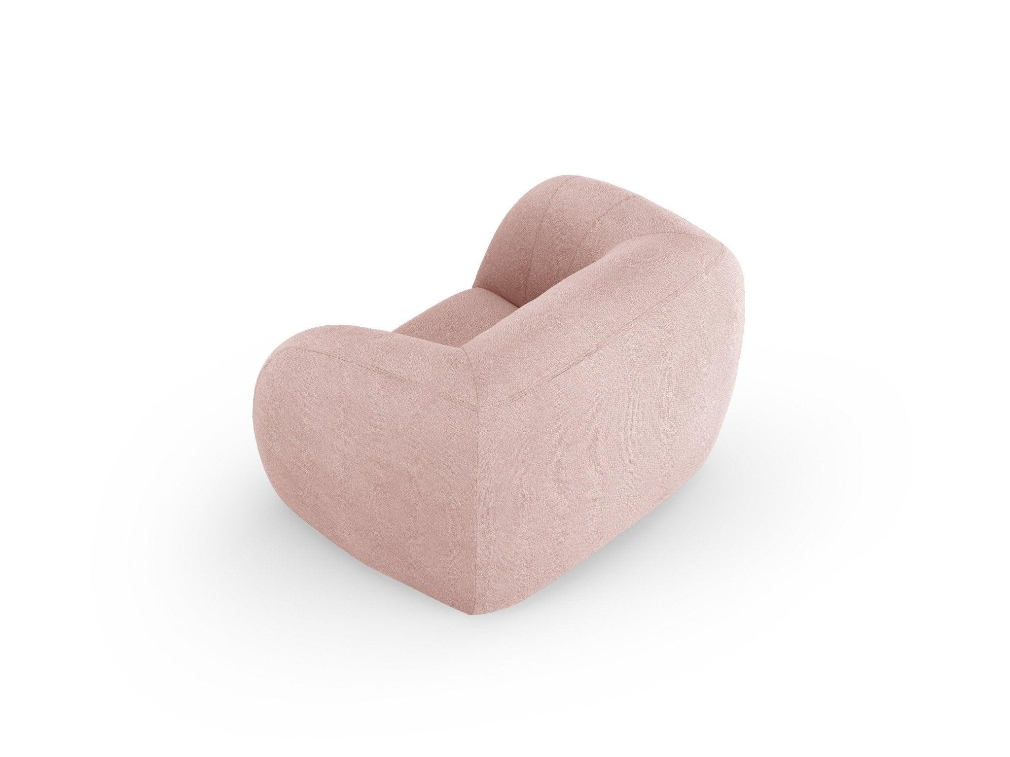 Fotel ESSEN różowy boucle Cosmopolitan Design Eye on Design