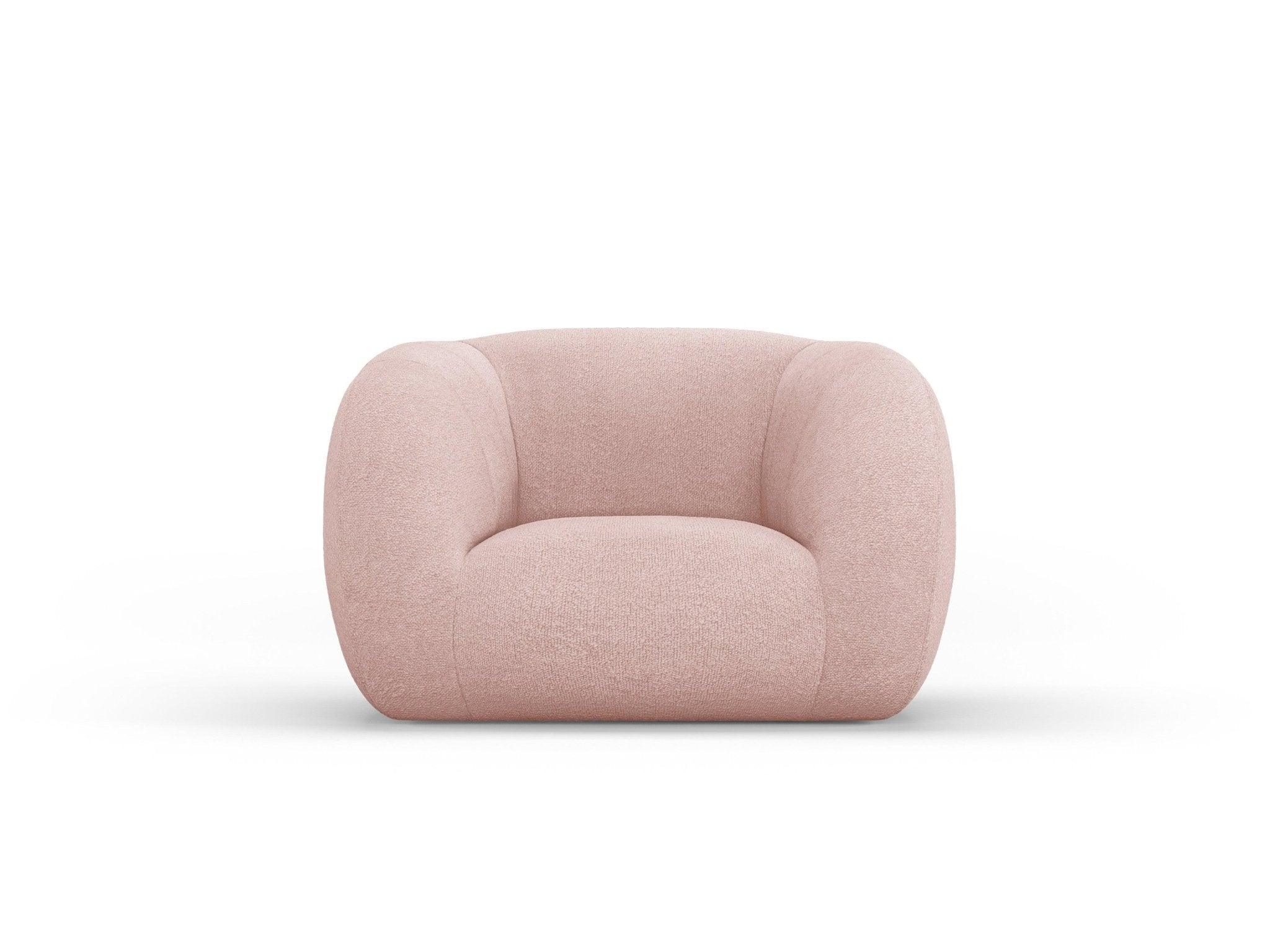 Fotel ESSEN różowy boucle Cosmopolitan Design Eye on Design