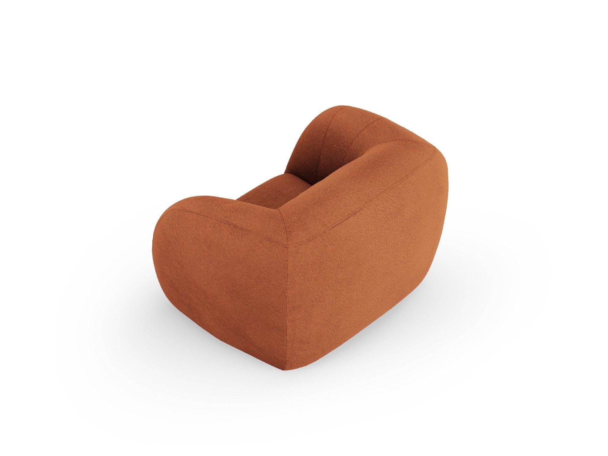Fotel ESSEN terracotta boucle Cosmopolitan Design Eye on Design