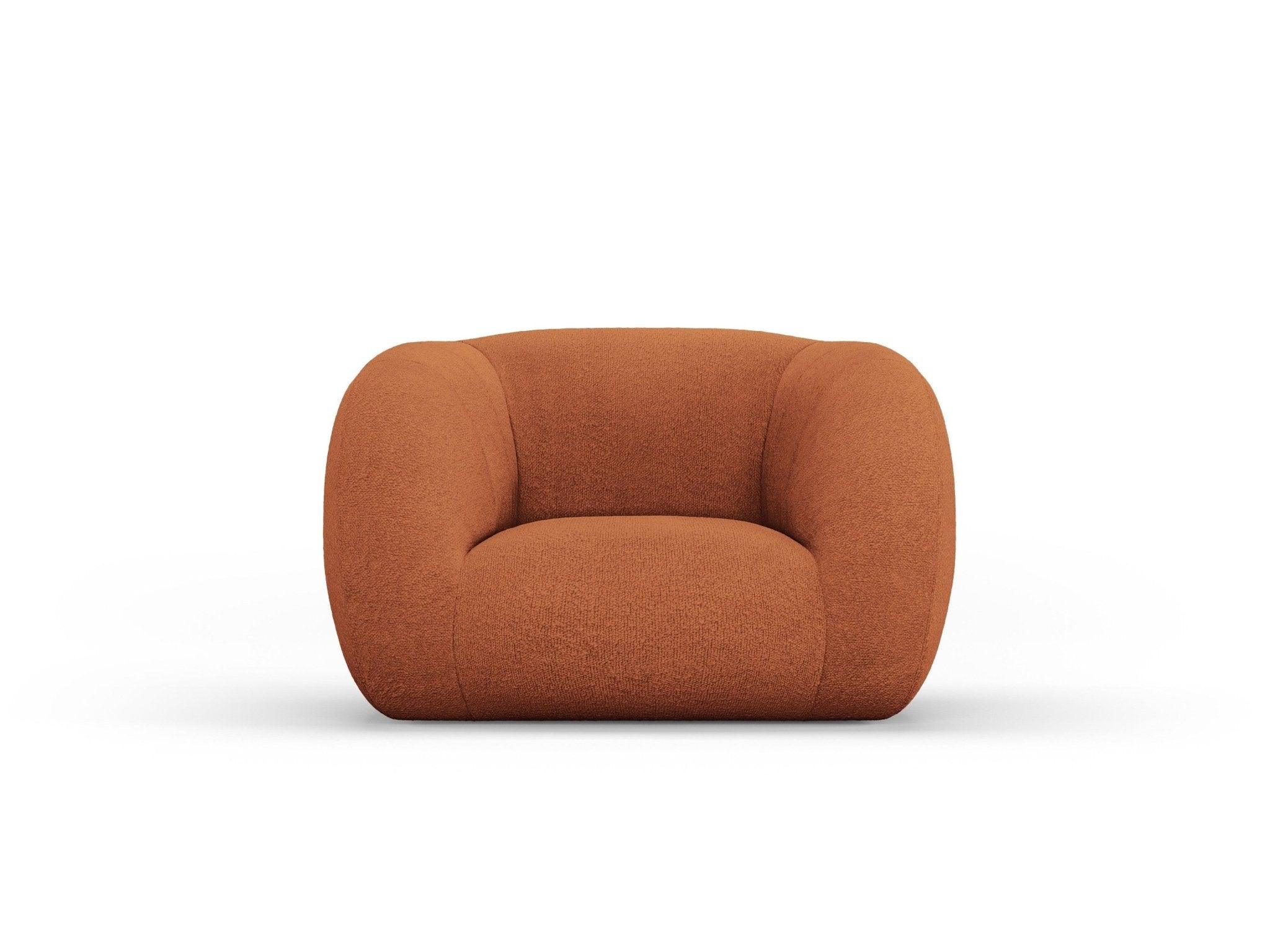 Fotel ESSEN terracotta boucle Cosmopolitan Design Eye on Design