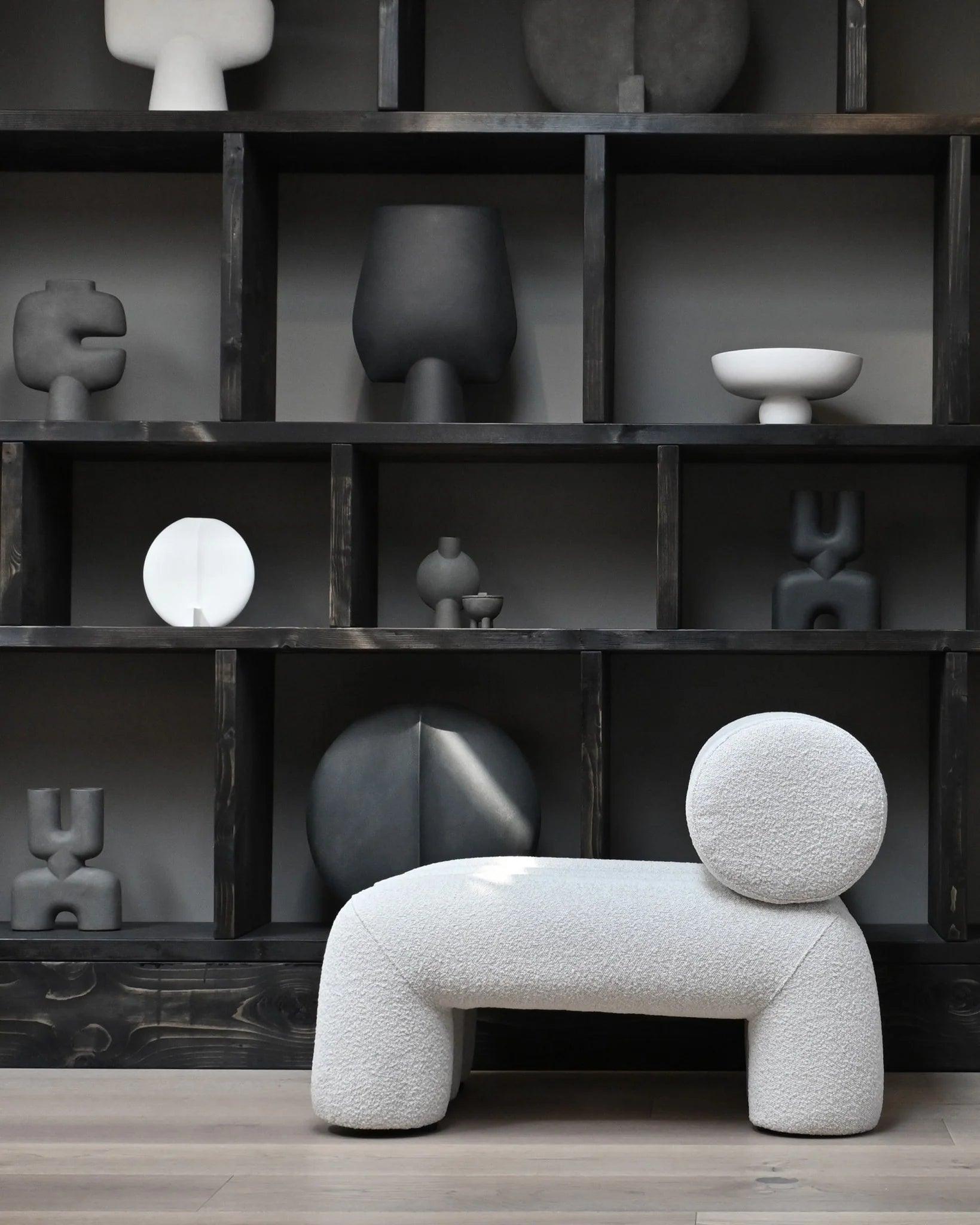 Fotel FOKU boucle biały 101 Copenhagen Eye on Design