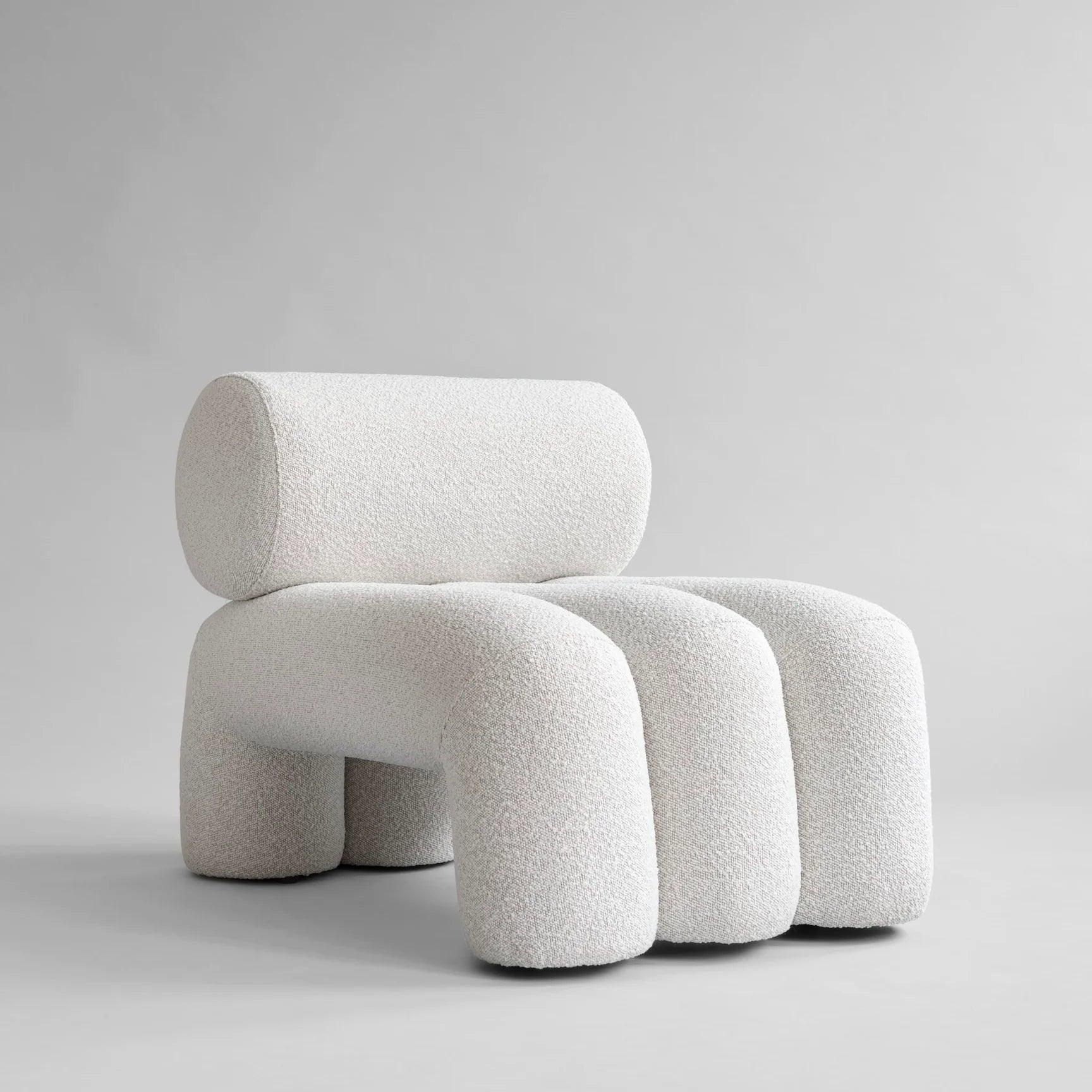 Fotel FOKU boucle biały 101 Copenhagen Eye on Design