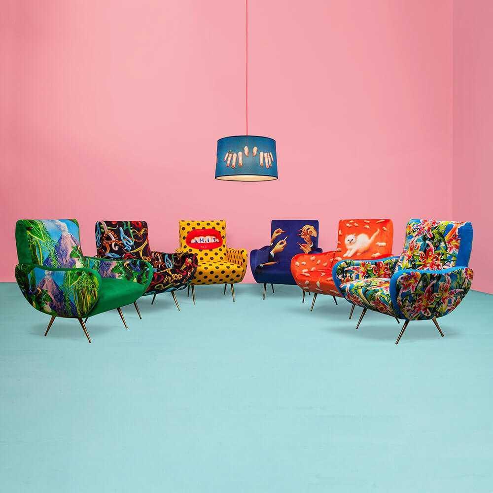 Fotel LIPSTICKS czarny Seletti Eye on Design
