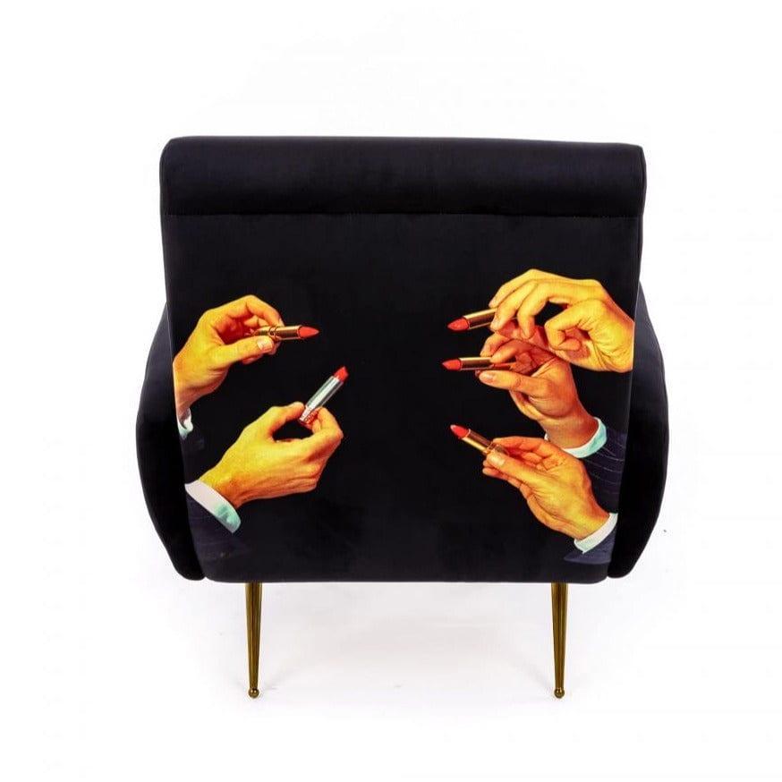 Fotel LIPSTICKS czarny Seletti Eye on Design