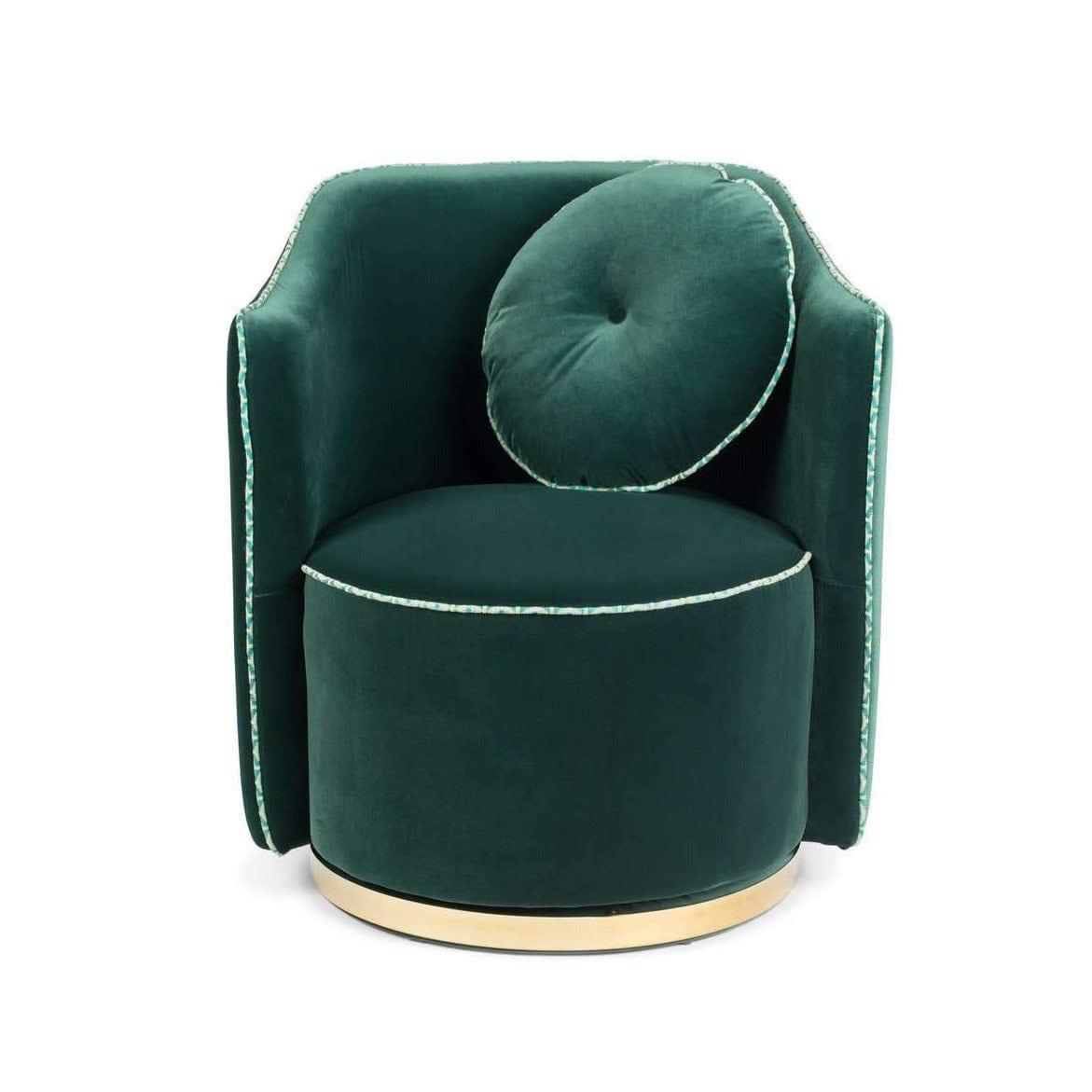 Fotel lounge SASSY GRANNY ciemnozielony Bold Monkey Eye on Design