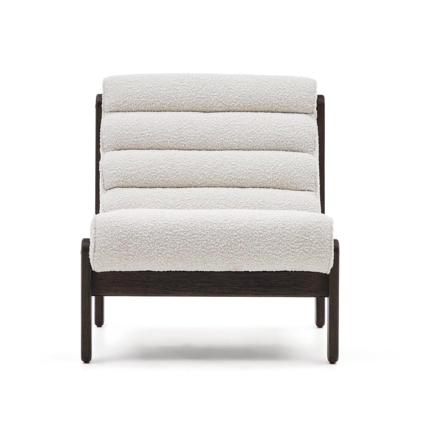 Fotel MAGIRA biały boucle La Forma Eye on Design