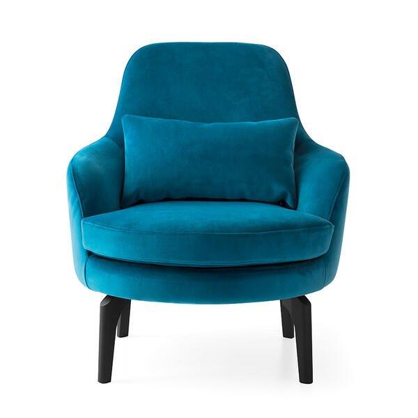 Fotel MEDEA ciemnobrązowa podstawa Calligaris Eye on Design