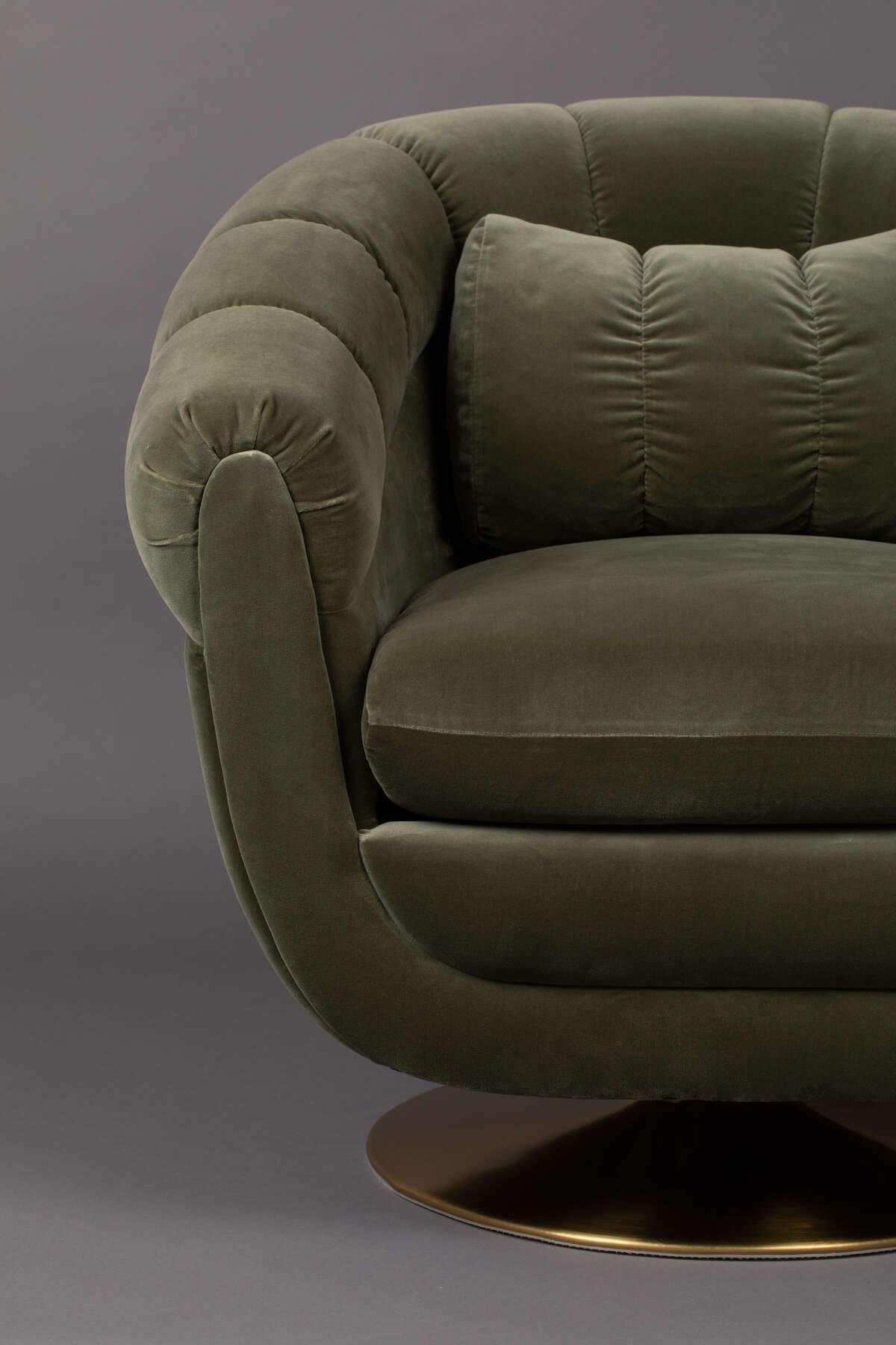 Fotel MEMBER oliwkowy zielony Dutchbone Eye on Design