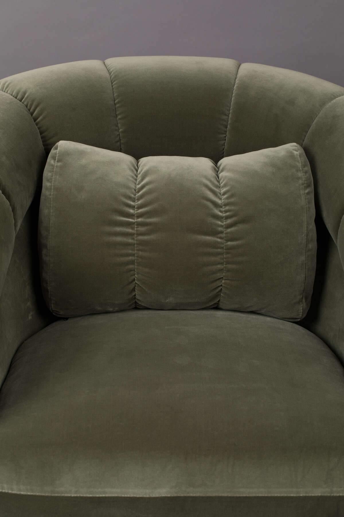 Fotel MEMBER oliwkowy zielony Dutchbone Eye on Design