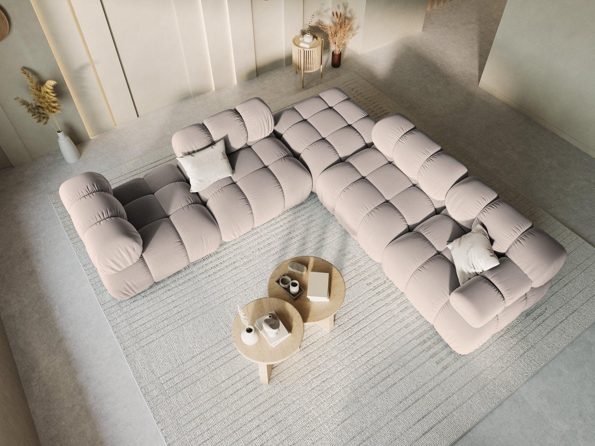 Fotel / moduł aksamitny TROPEA cappuccino Milo Casa Eye on Design
