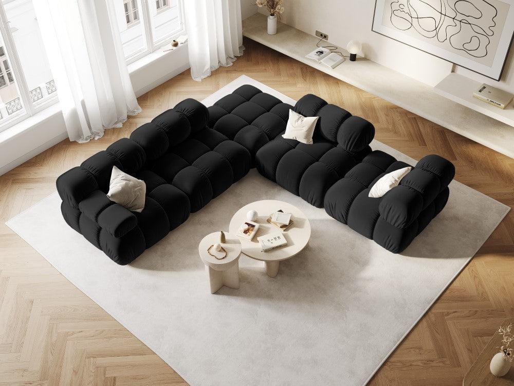 Fotel / moduł aksamitny TROPEA czarny Milo Casa Eye on Design