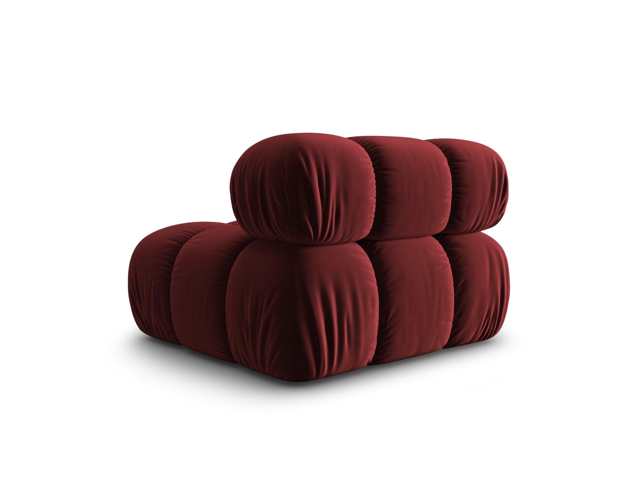 Fotel / moduł aksamitny TROPEA rubinowy Milo Casa Eye on Design