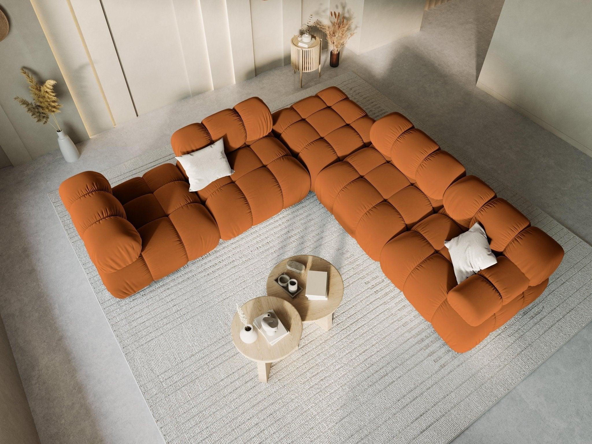Fotel / moduł aksamitny TROPEA terracotta Milo Casa Eye on Design