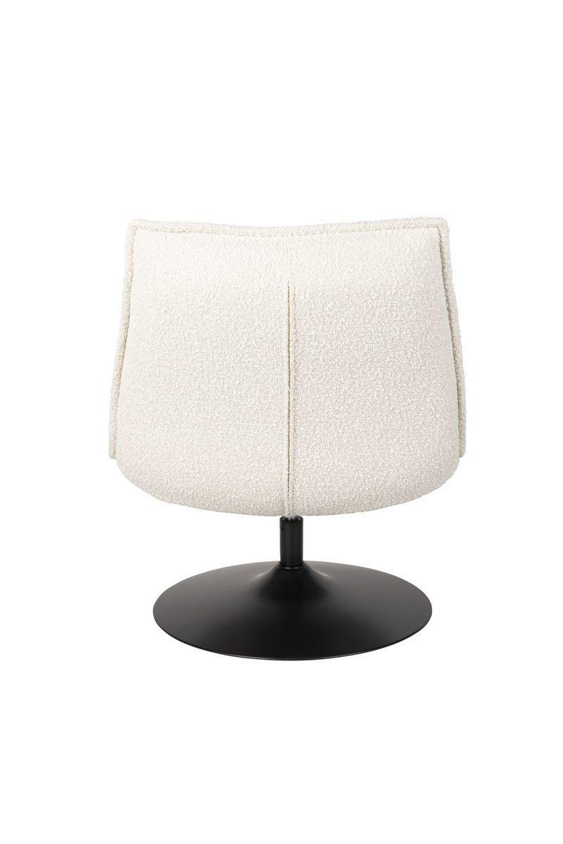 Fotel obrotowy JAX boucle biały White Label Living Eye on Design