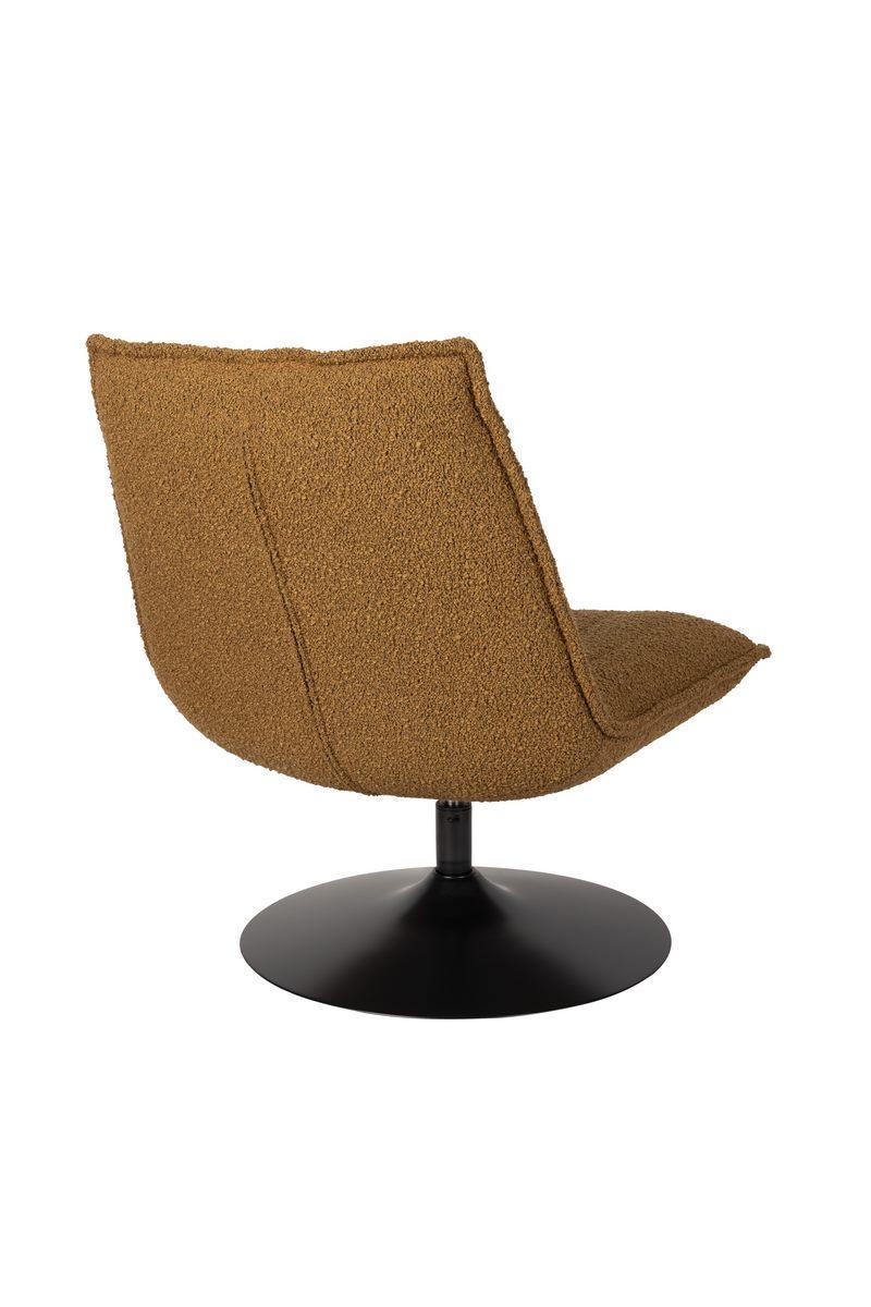 Fotel obrotowy JAX boucle brązowy White Label Living Eye on Design