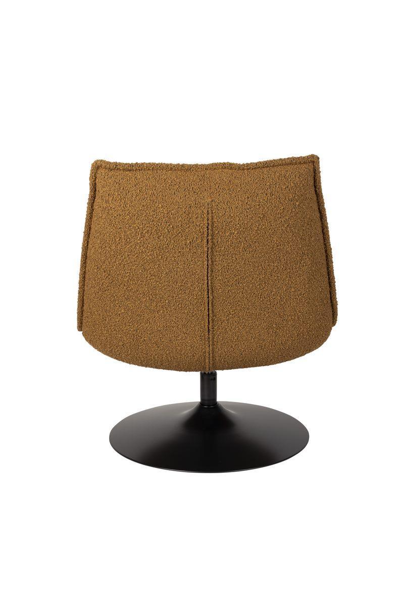 Fotel obrotowy JAX boucle brązowy White Label Living Eye on Design