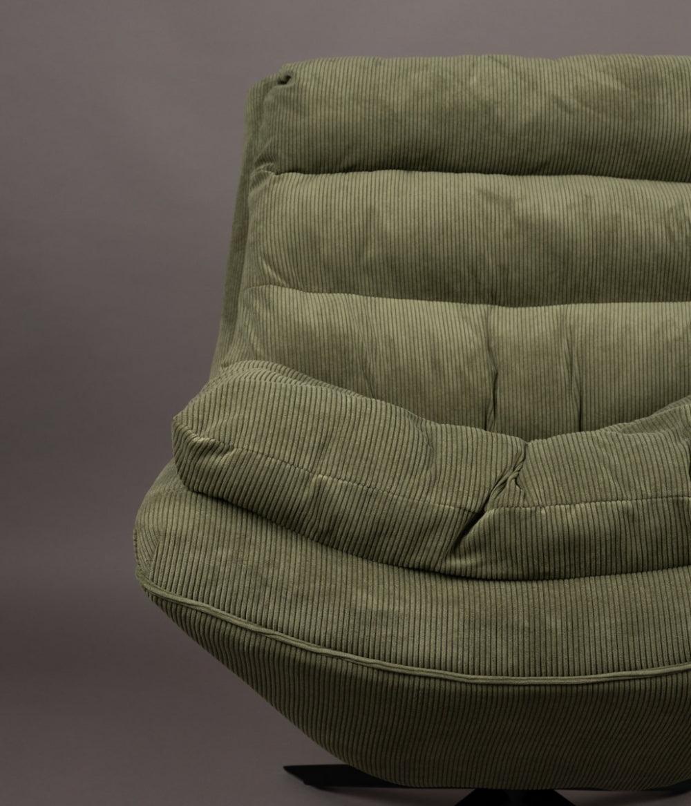 Fotel obrotowy VINCE zielony Dutchbone Eye on Design