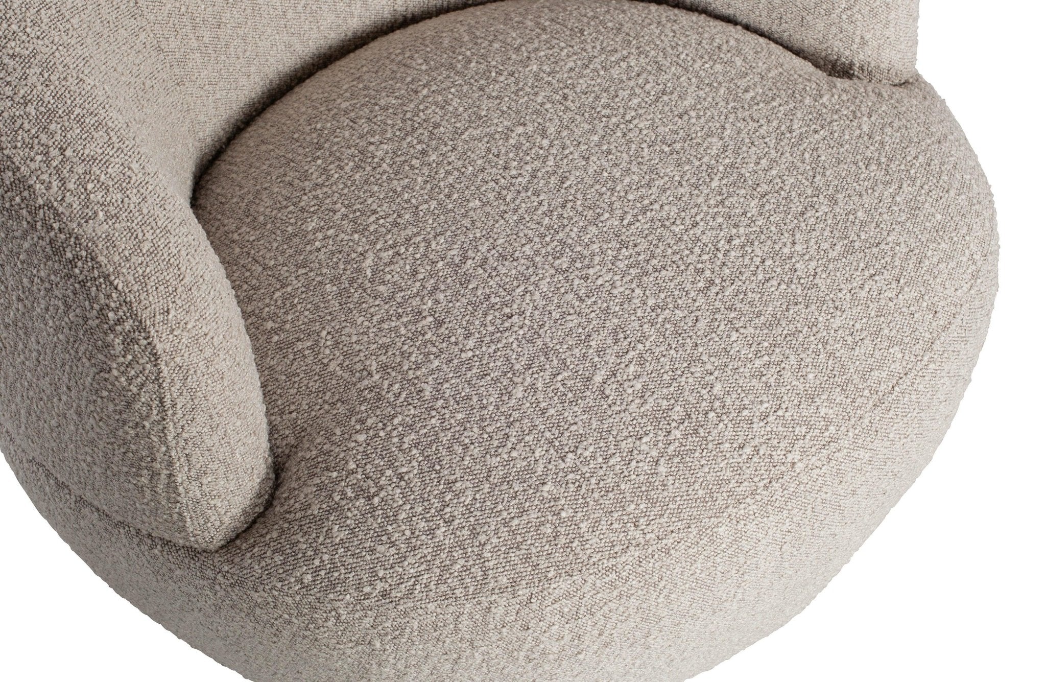 Fotel obrotowy WOOLLY beżowy boucle Be Pure Eye on Design