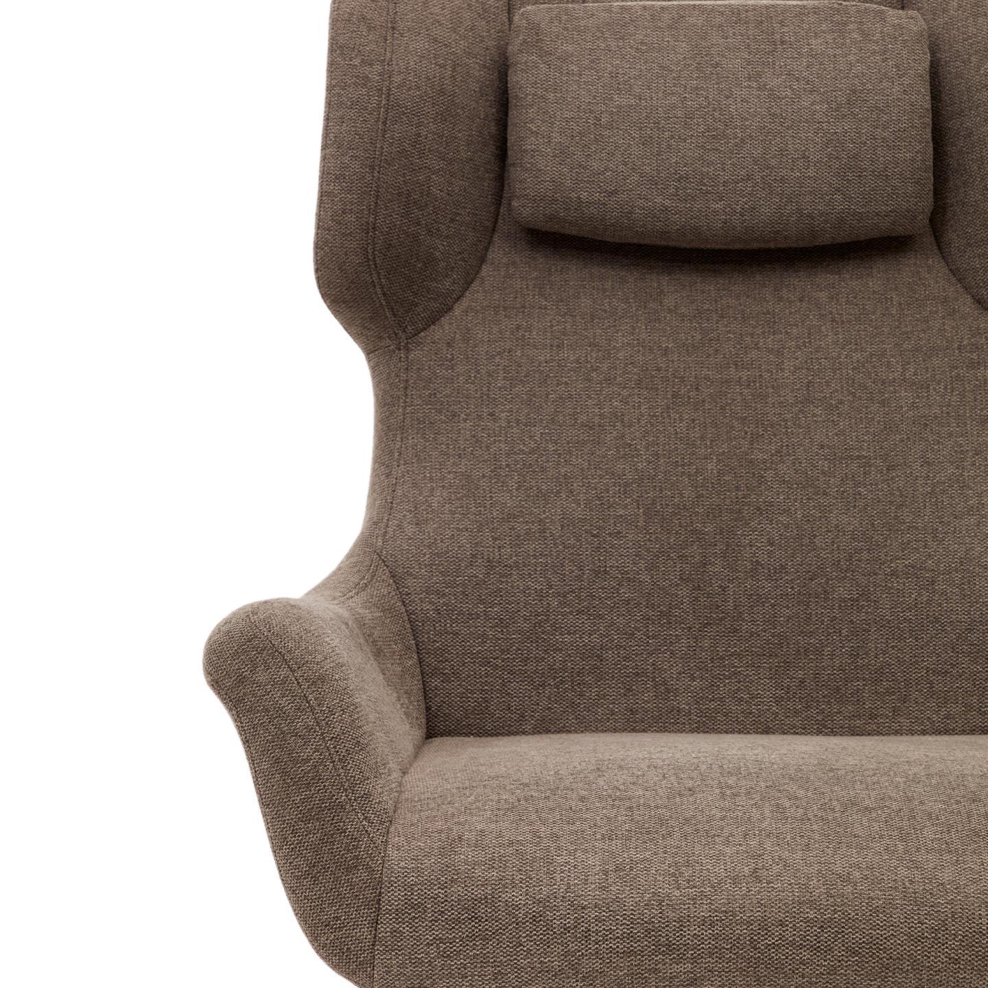 Fotel obrotowy ZALINA jasnobrązowy szenil La Forma Eye on Design