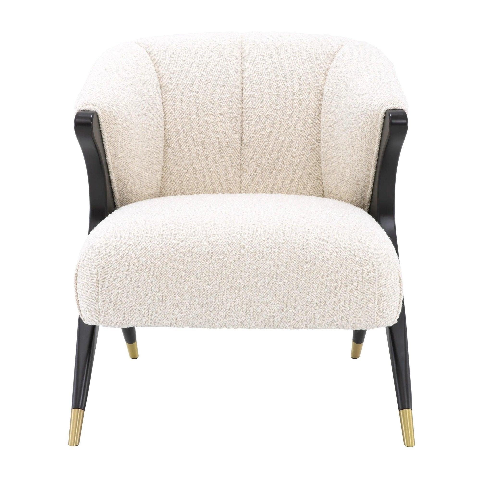 Fotel PAVONE kremowy boucle Eichholtz Eye on Design