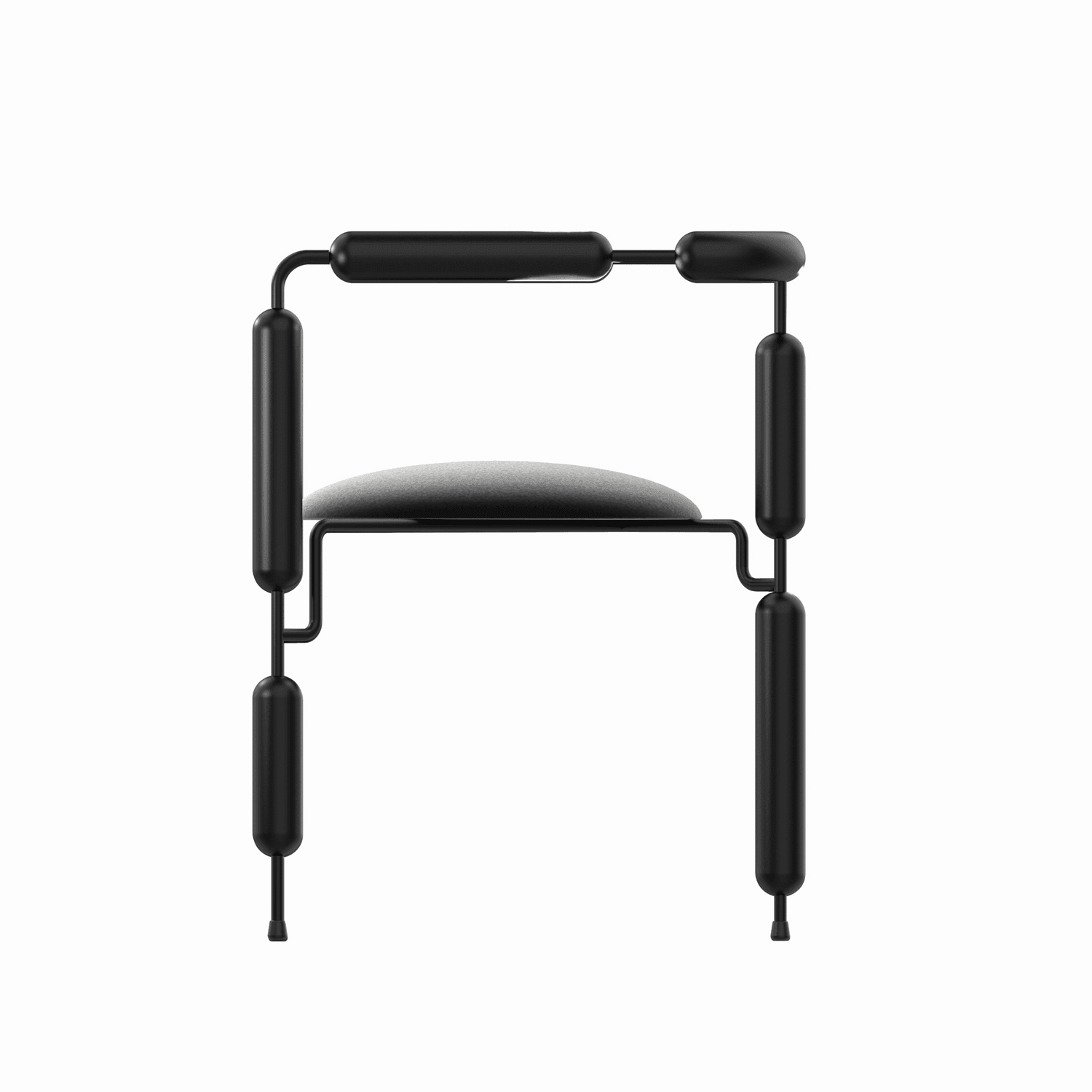 Fotel POODLE stalowy Mati Sipiora Eye on Design