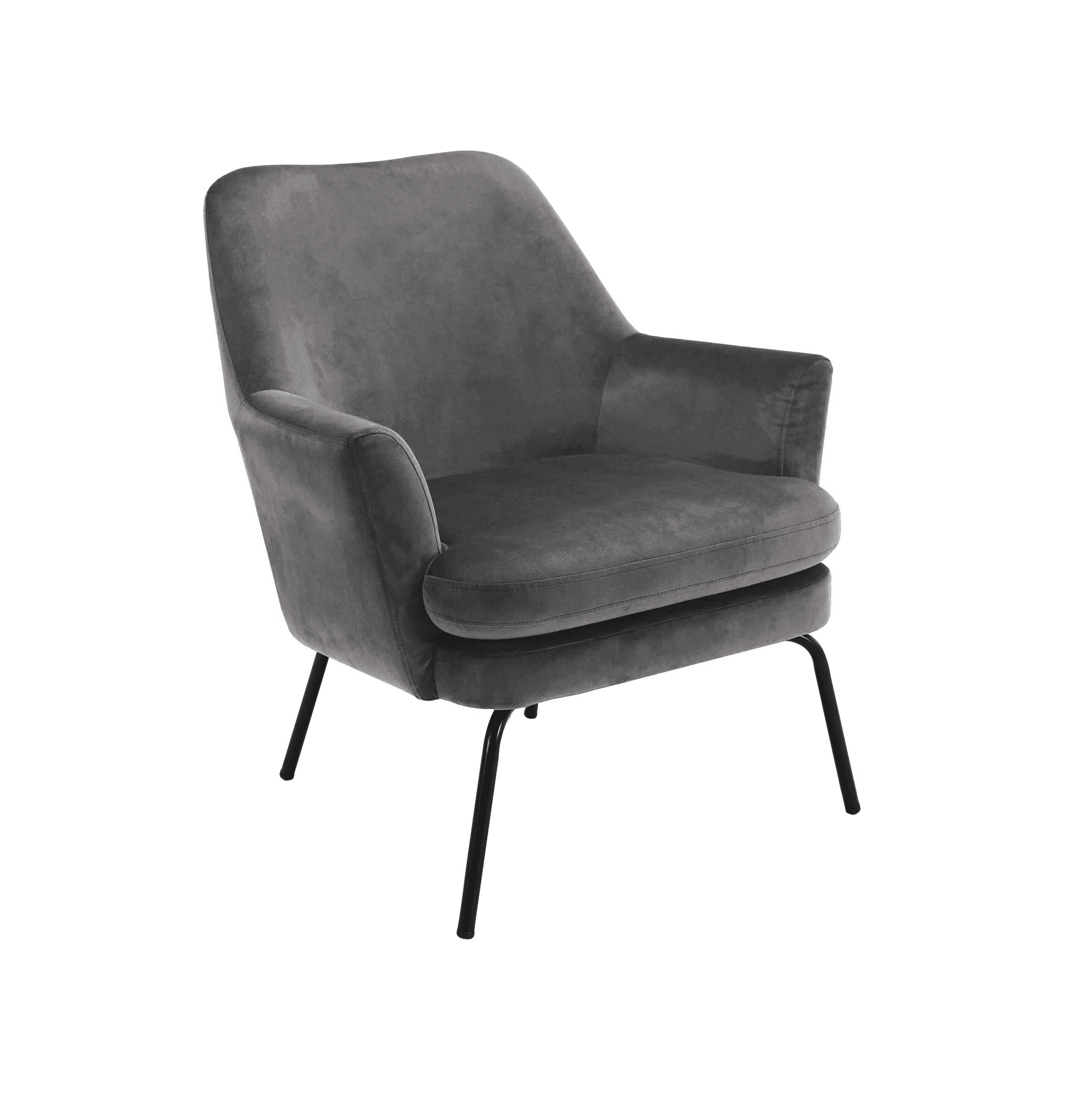 Fotel RANE ciemnoszary z czarną podstawą Home Essentials Eye on Design