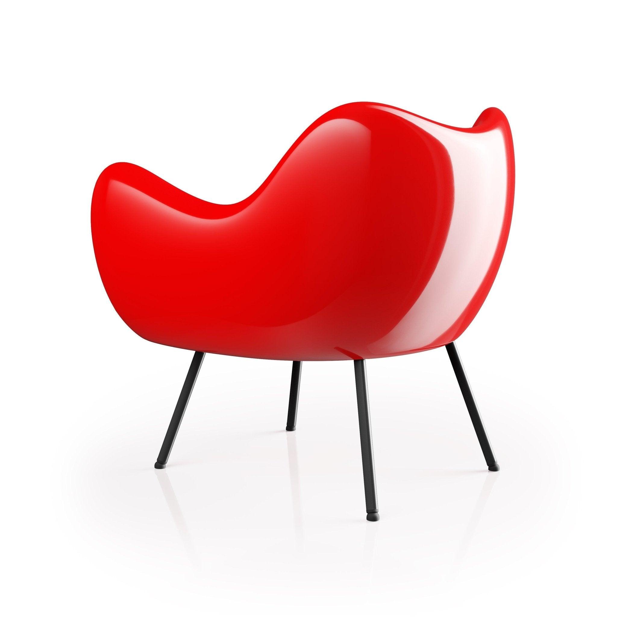 Fotel RM58 CLASSIC z czarną podstawą Vzór Eye on Design