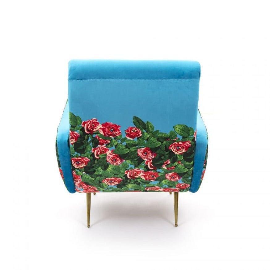 Fotel ROSES niebieski Seletti Eye on Design