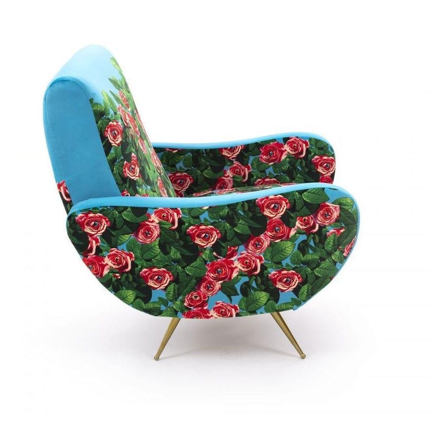 Fotel ROSES niebieski Seletti Eye on Design