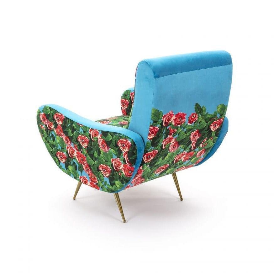 Fotel ROSES niebieski Seletti Eye on Design