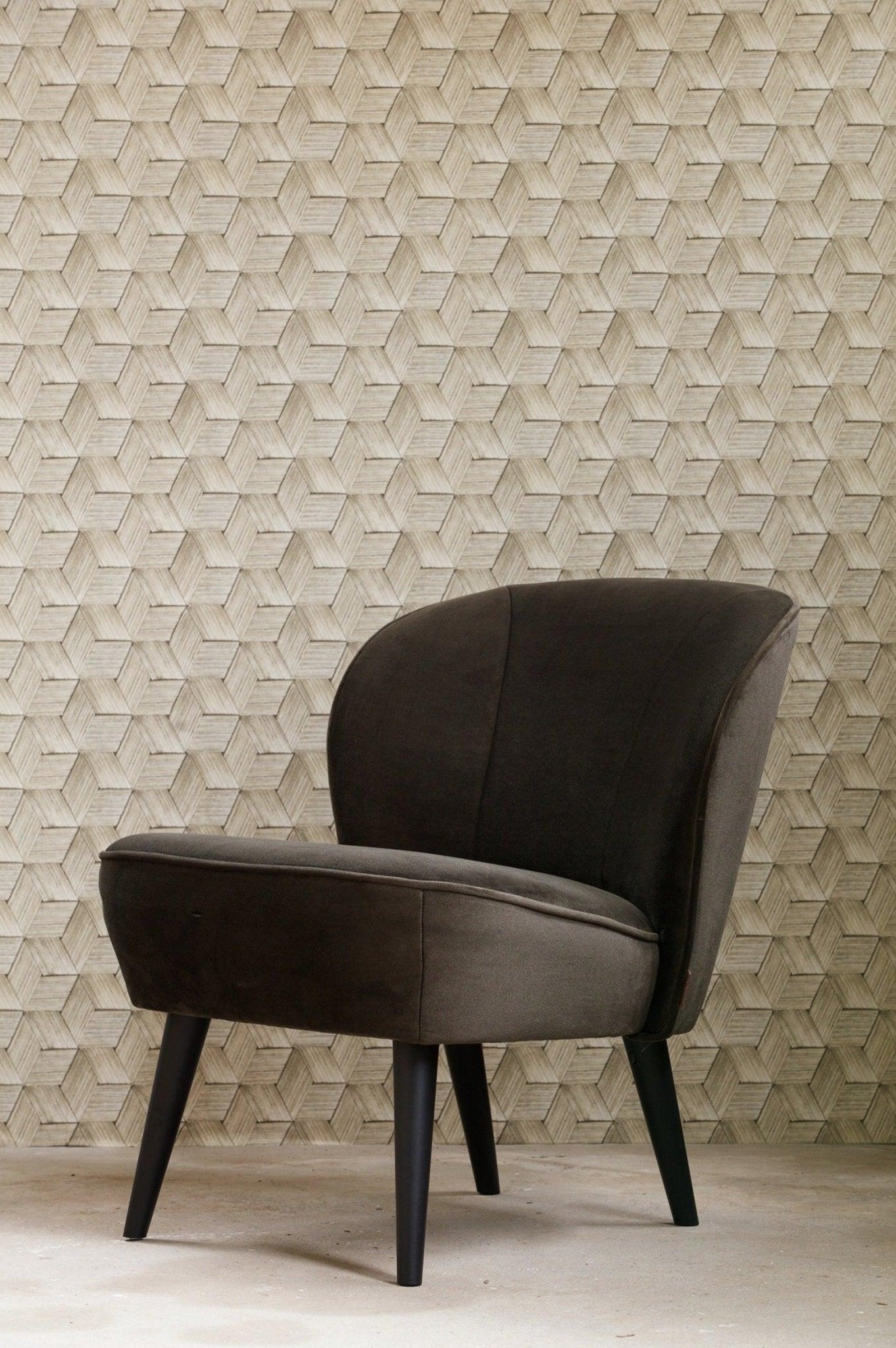 Fotel SARA oliwkowy zielony Woood Eye on Design