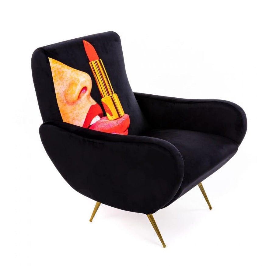 Fotel TONGUE czarny Seletti Eye on Design