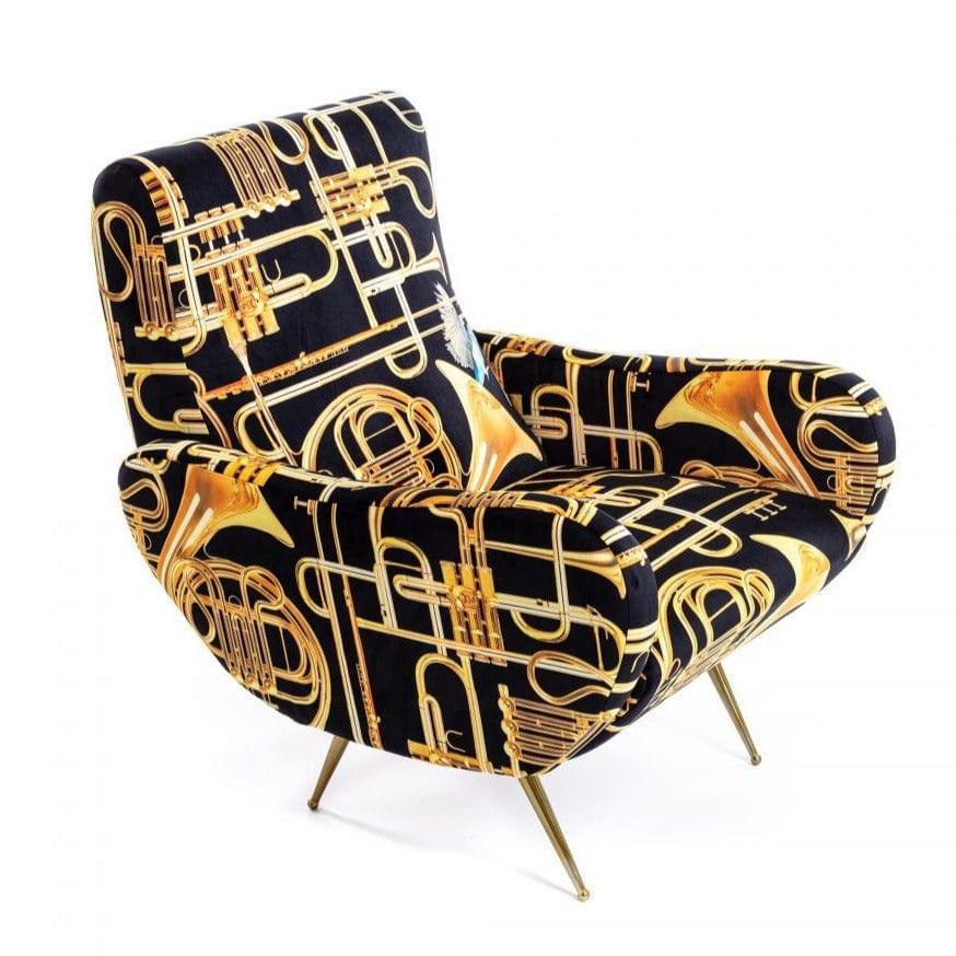 Fotel TRUMPETS czarny Seletti Eye on Design