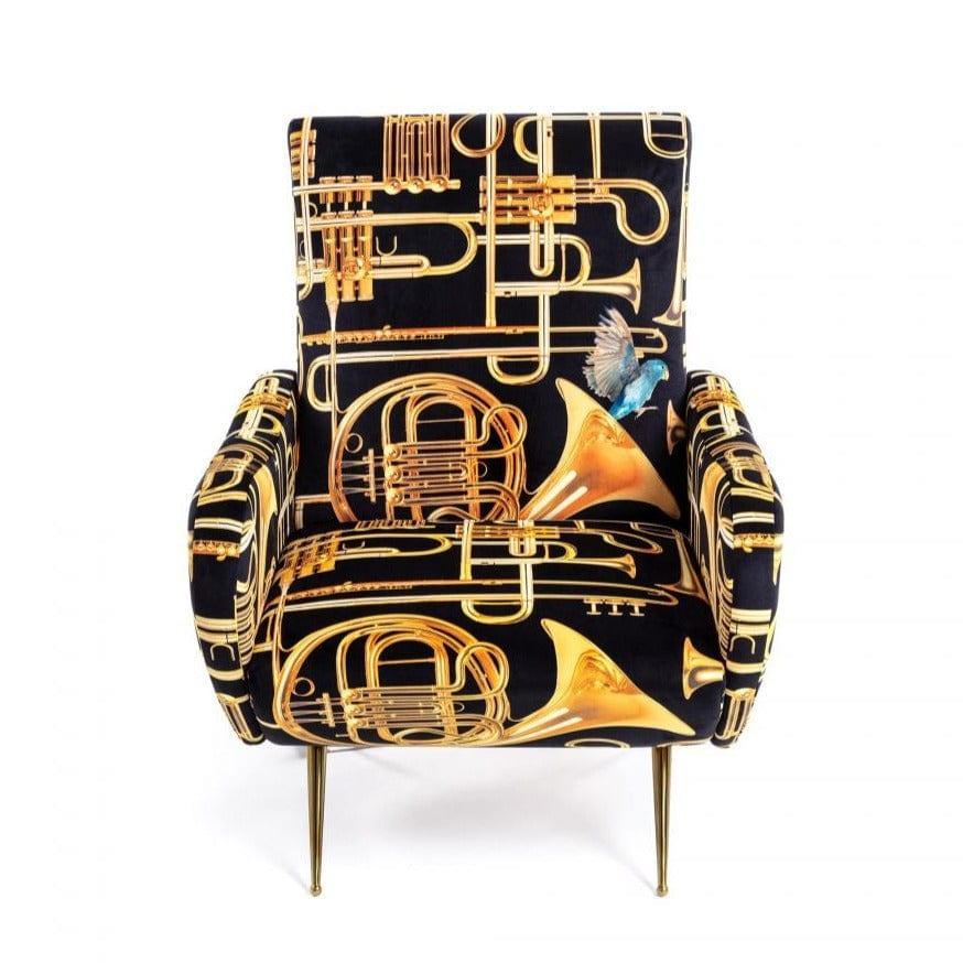 Fotel TRUMPETS czarny Seletti Eye on Design