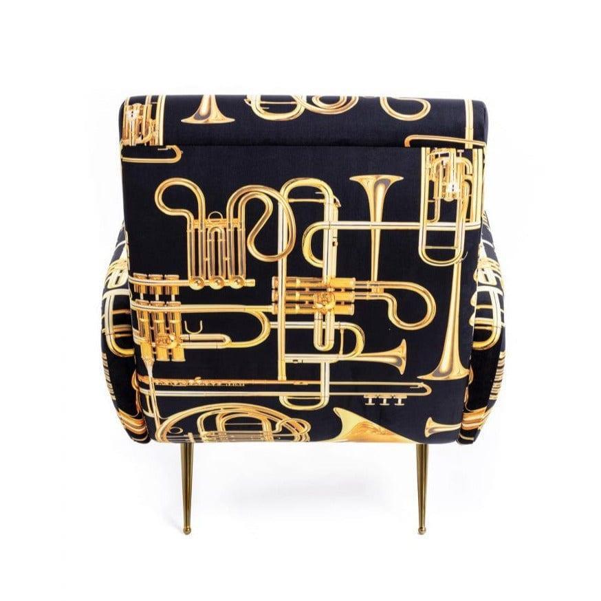 Fotel TRUMPETS czarny Seletti Eye on Design