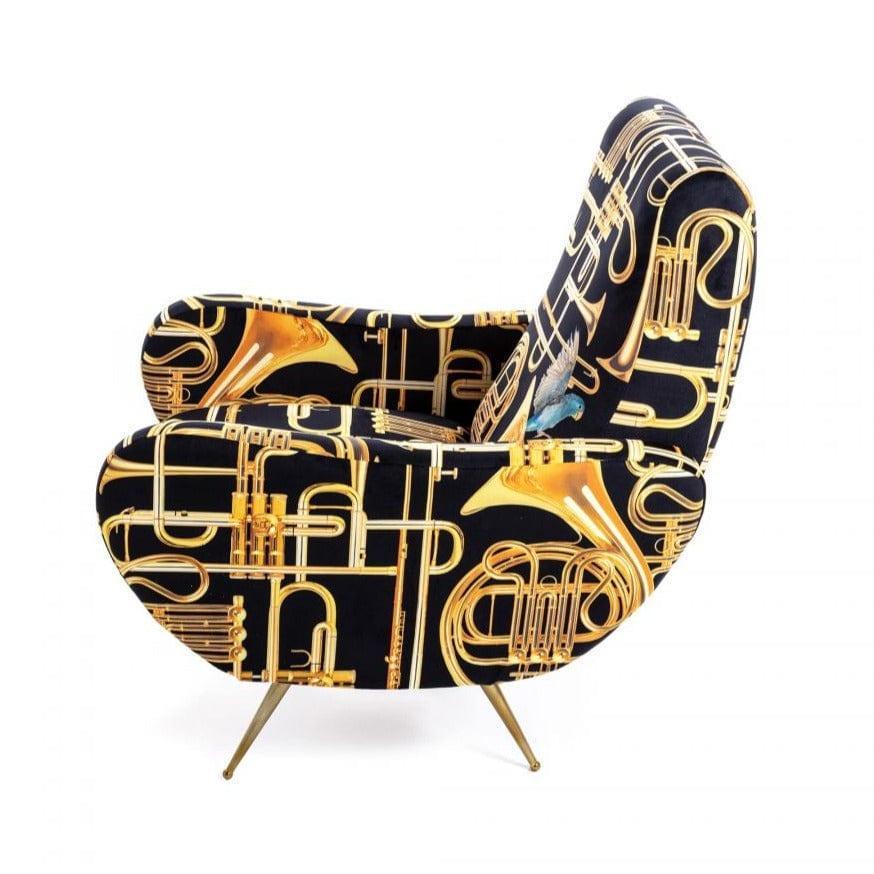 Fotel TRUMPETS czarny Seletti Eye on Design