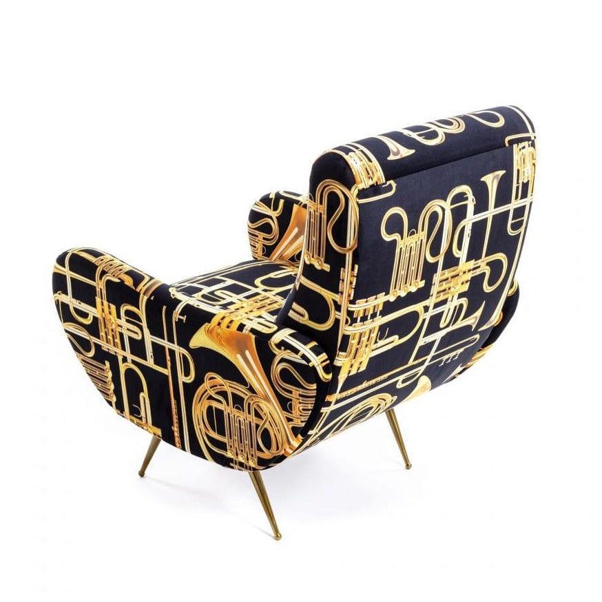 Fotel TRUMPETS czarny Seletti Eye on Design