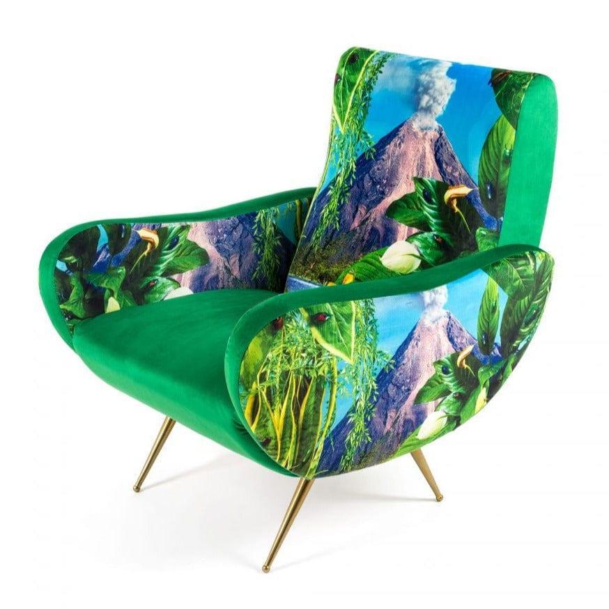 Fotel VOLCANO zielony Seletti Eye on Design