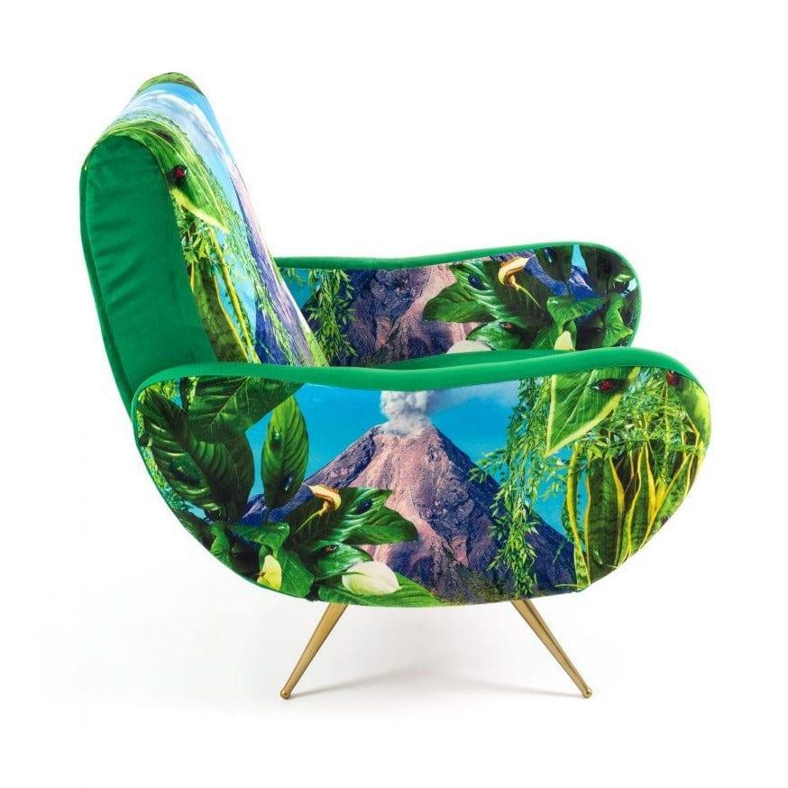 Fotel VOLCANO zielony Seletti Eye on Design