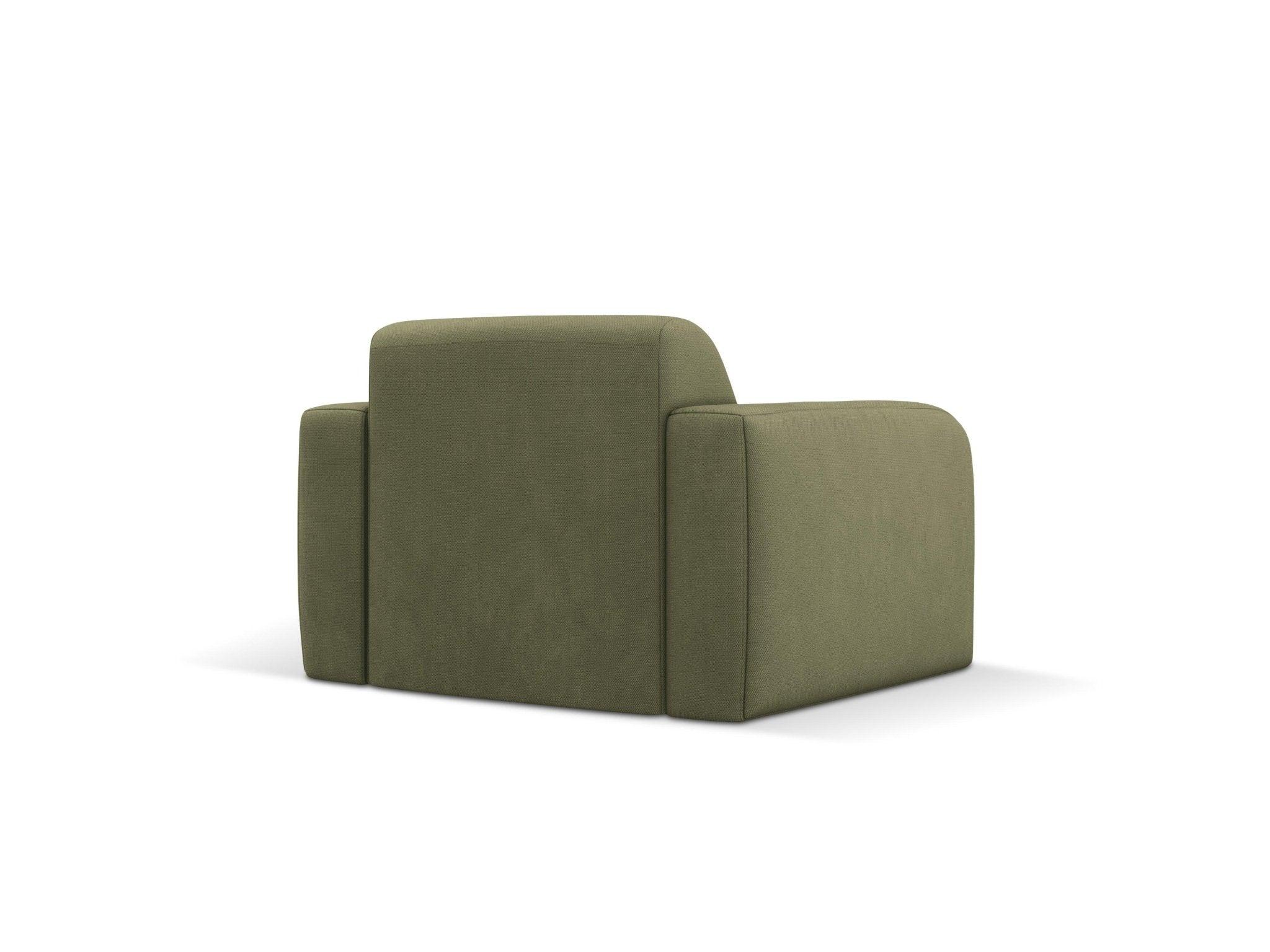 Fotel w tkaninie chenillowej LOLA jasnozielony Windsor & Co Eye on Design