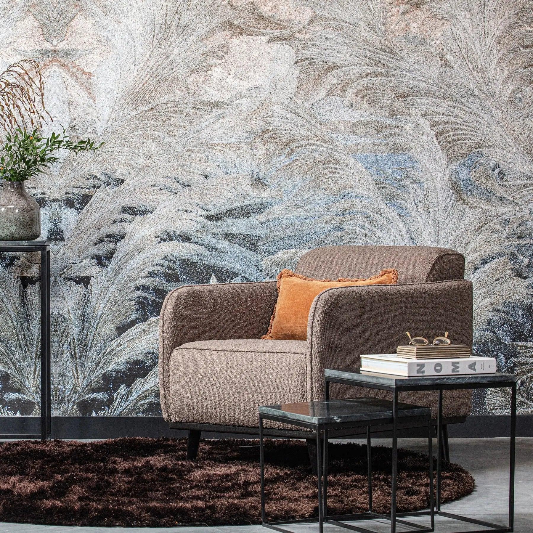 Fotel welurowy STATEMENT STRUCTURE ciemnozielony Be Pure Eye on Design