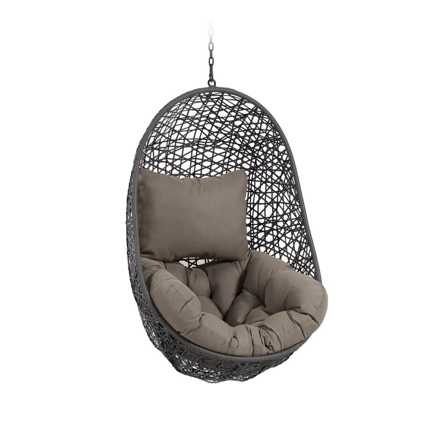 Fotel wiszący FLORINA ciemnoszary La Forma Eye on Design