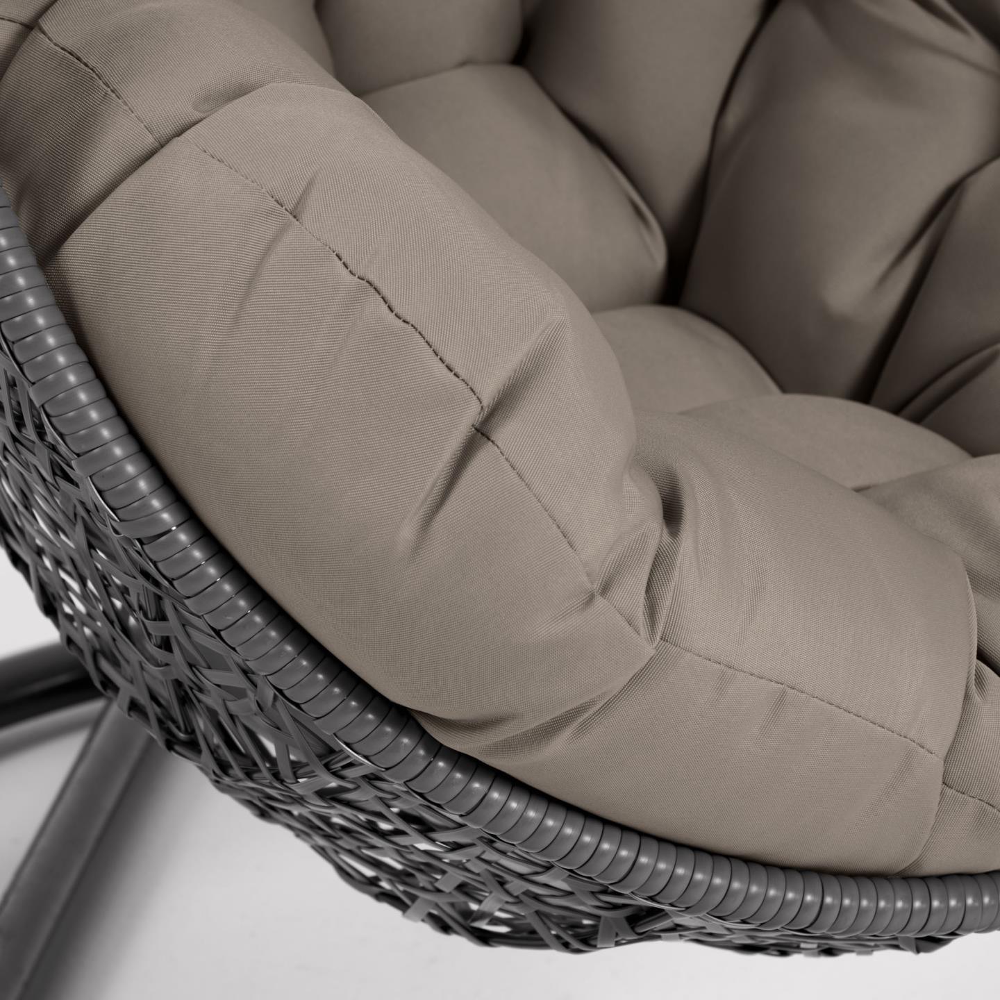 Fotel wiszący FLORINA ciemnoszary La Forma Eye on Design