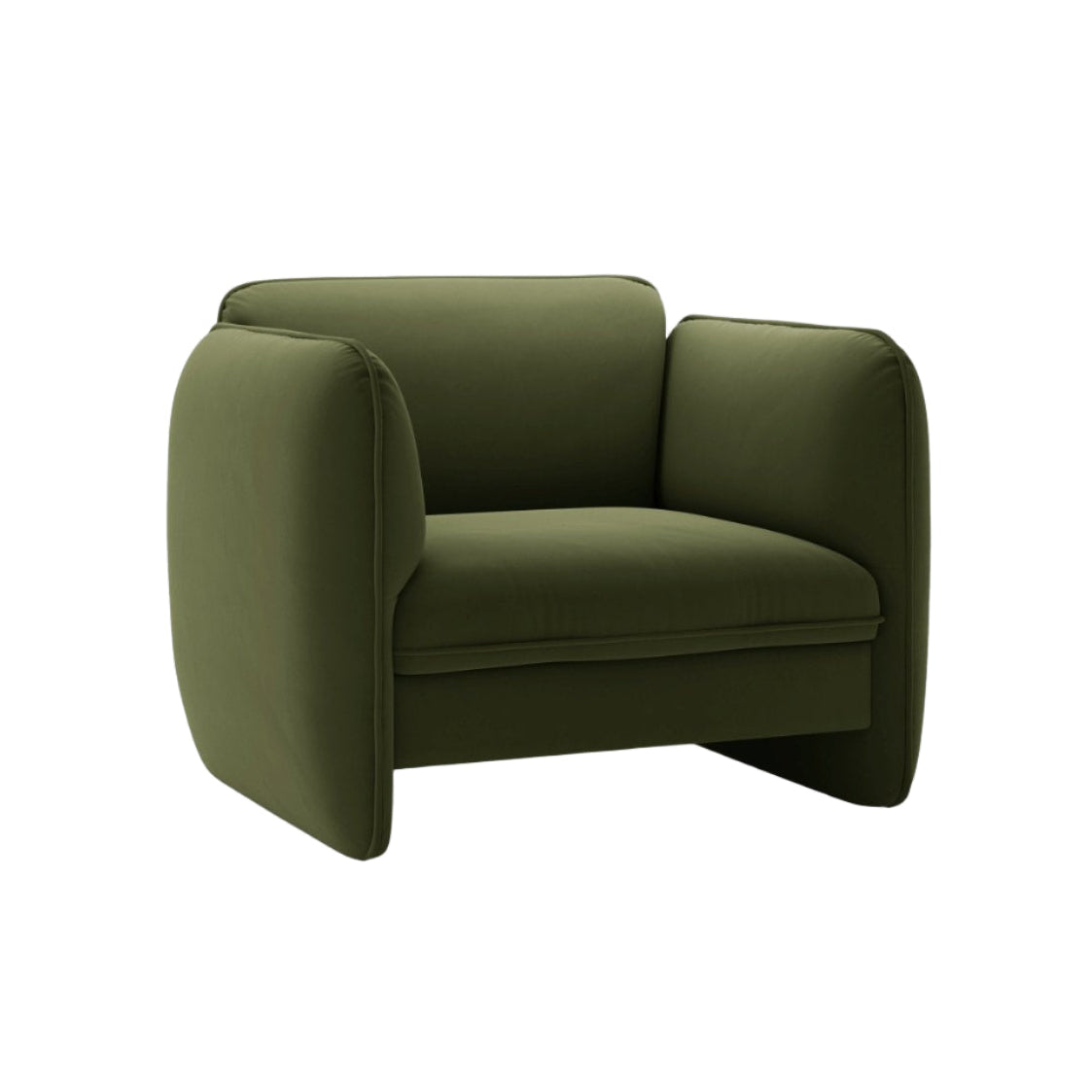 Fotel aksamitny GEORGIA zielony