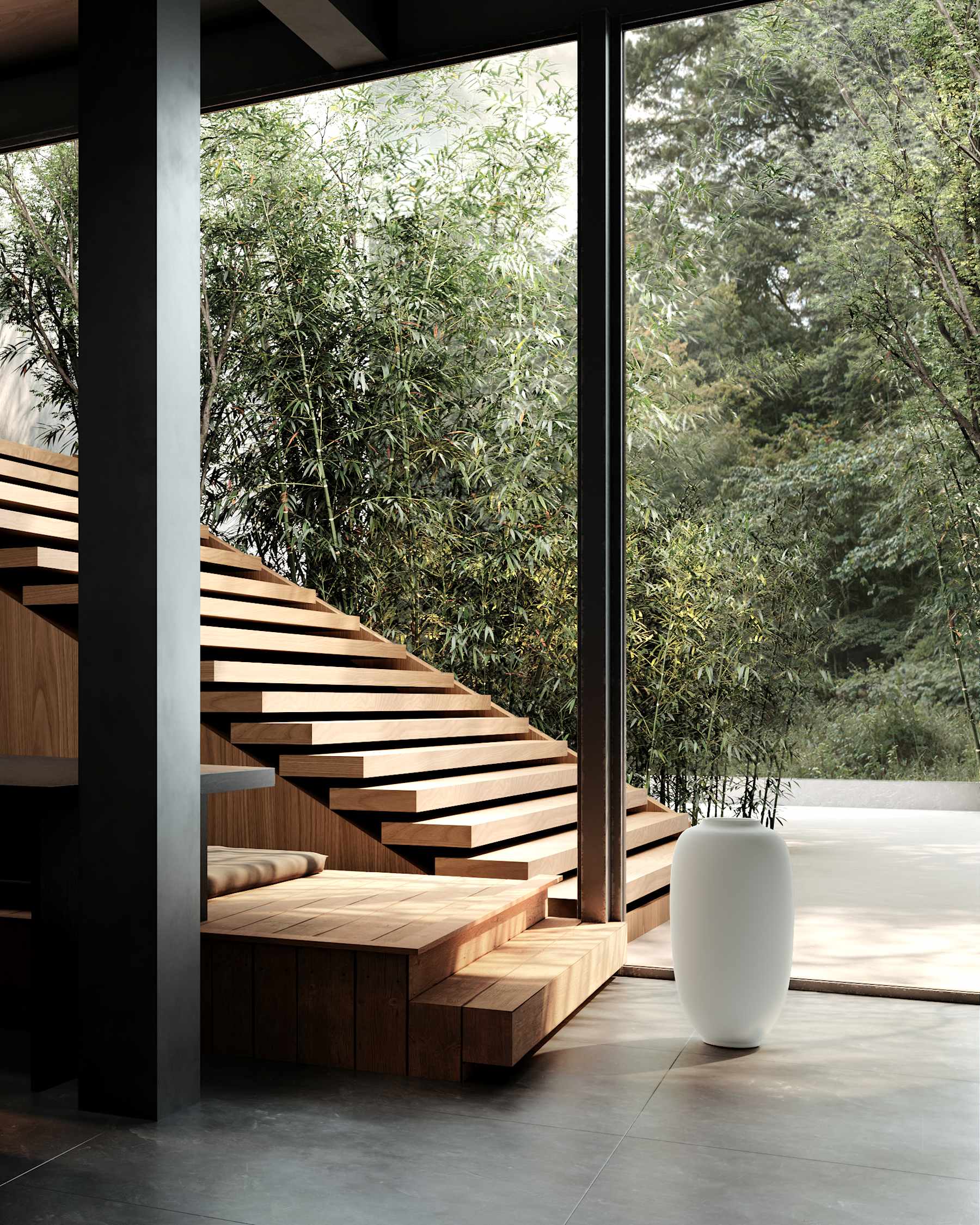 SUNAO SLIM Vase aus weißer Keramik
